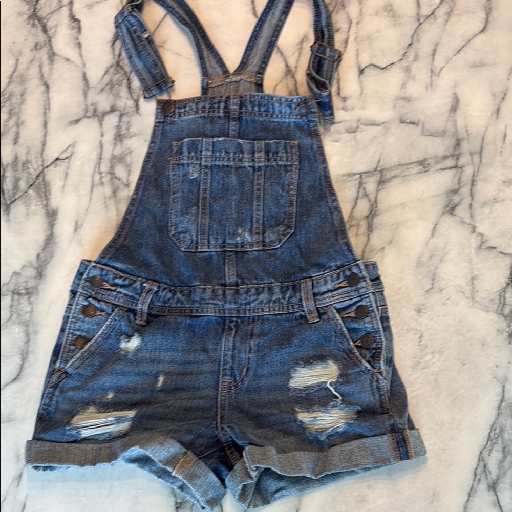 Aeropostale Blue Jean Shorts with Cuffed Hems